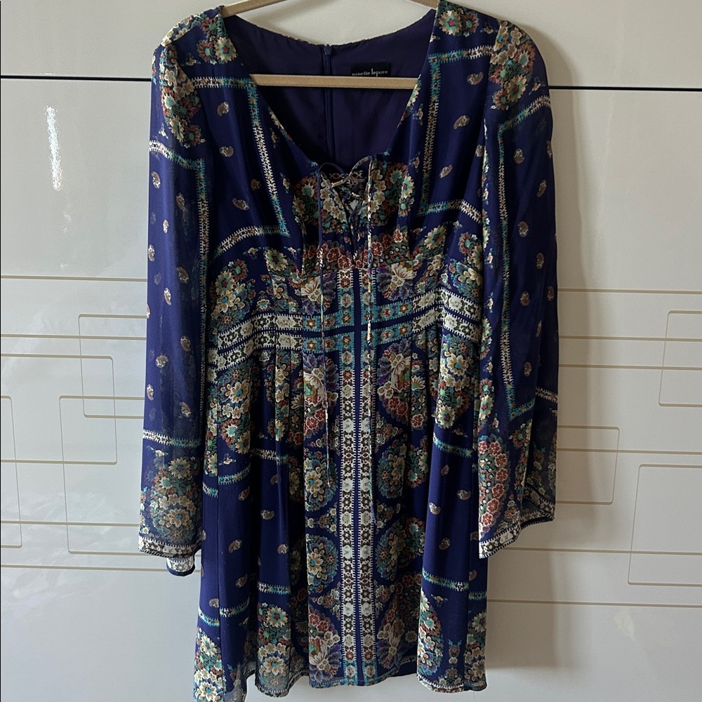 Nanette Lepore Purple Floral Dress